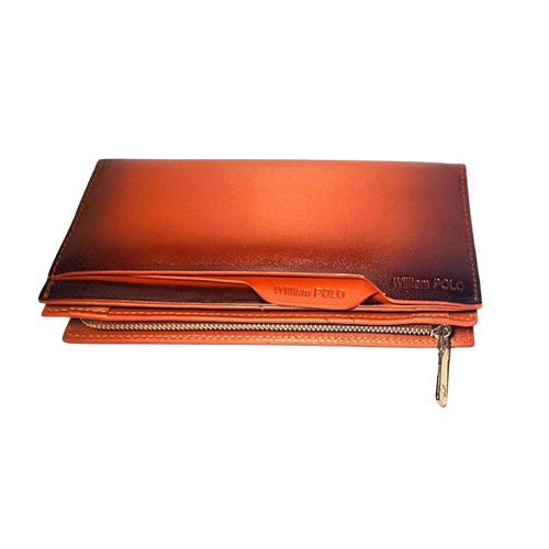 Slimline Zippered Leather Wallet